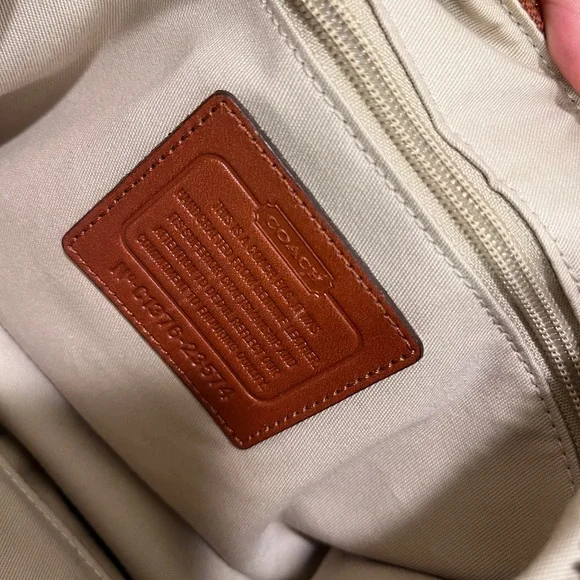 Coach Brown Legacy Haley Leather Handbag - Picture 9 of 12